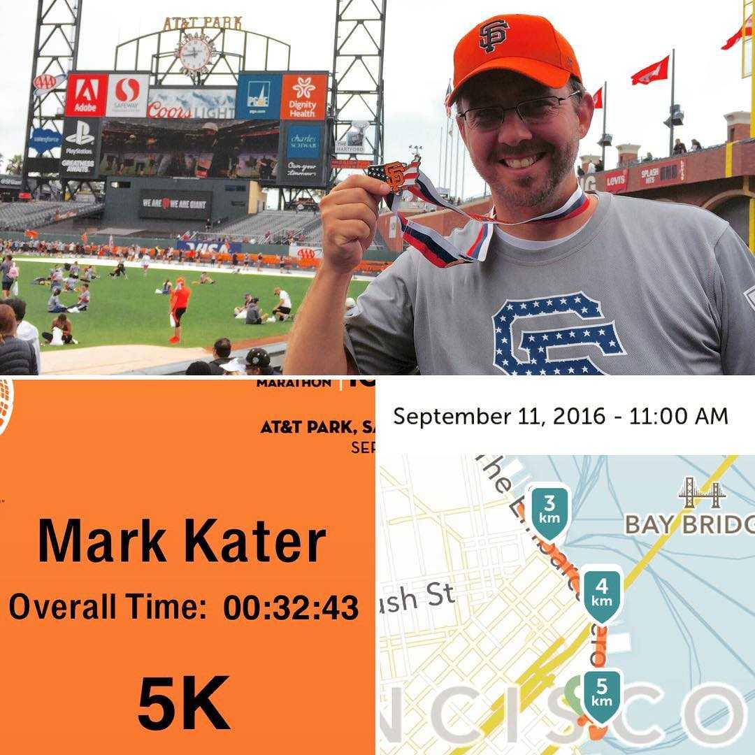 5+ minutes faster than last year… on pace to run a 16 minute 5K in 2020! ?<p></p>#giantrace