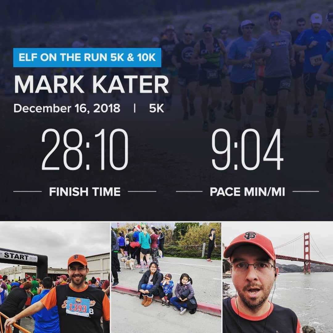 This year, I wanted to run my first <30 minute 5K. 50 weeks into 2018, I did it! #elfontherun #procrastination