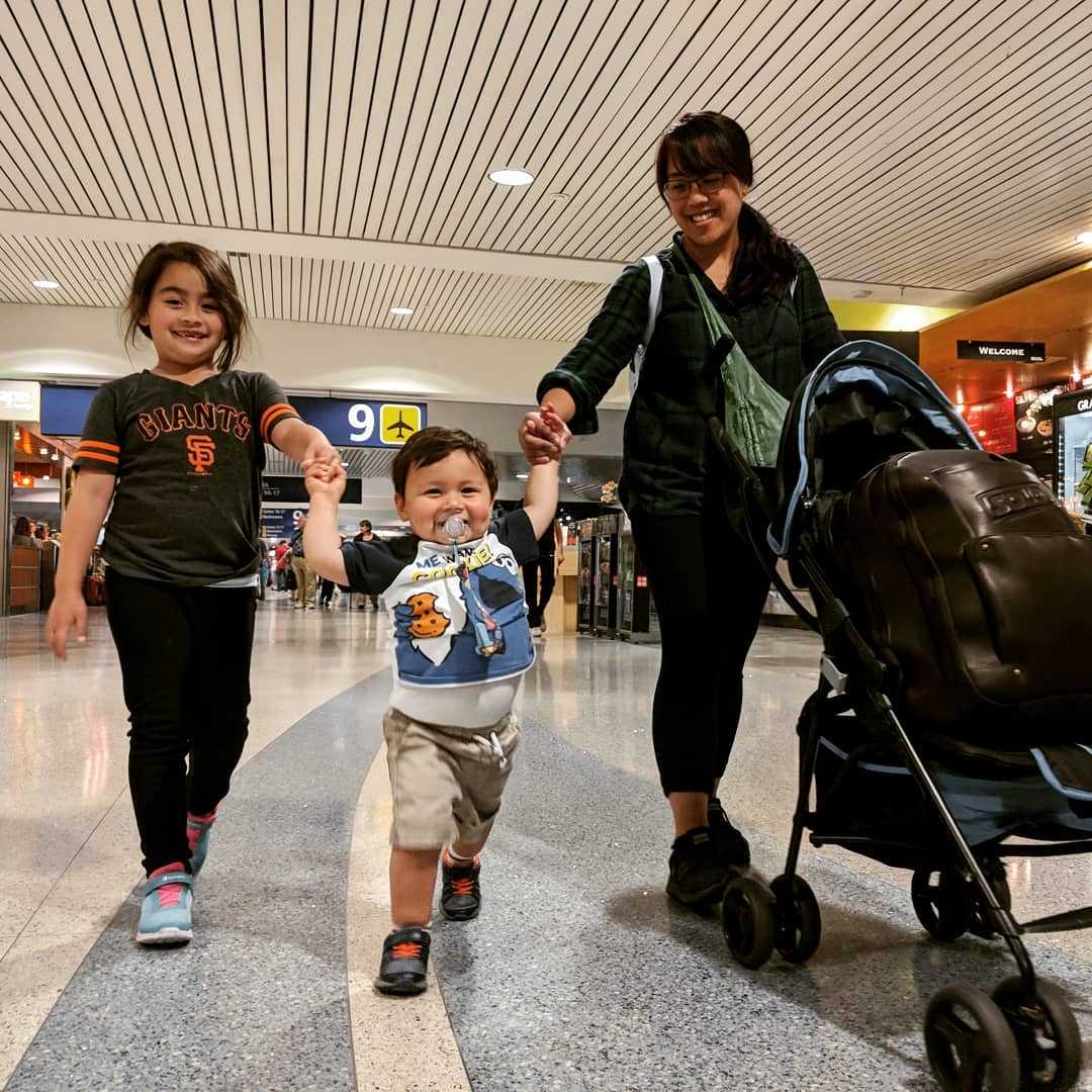 This little guy is SO excited about the airplanes! :)