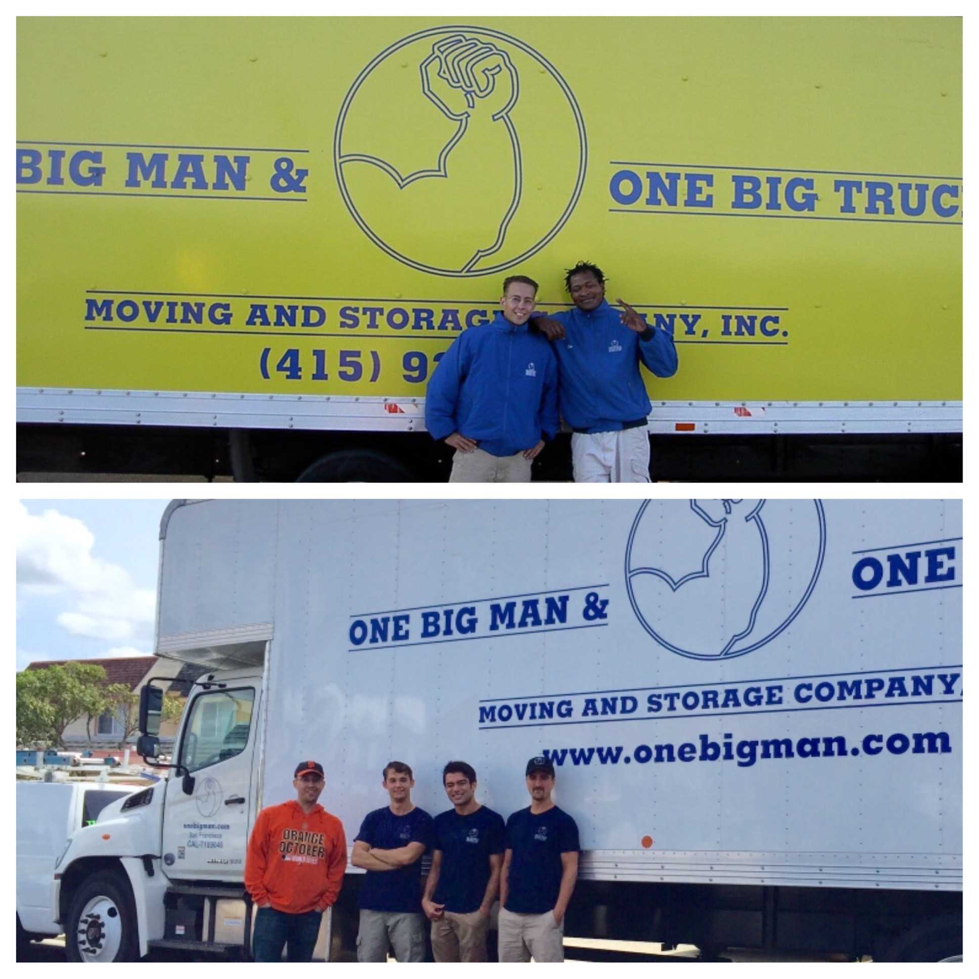 One Big Man & One Big Truck
Boven: 2002. Onder: 2015.